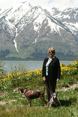 Carol at Grand Teton National Park