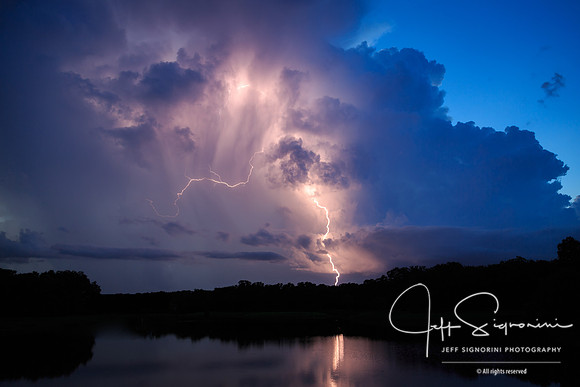 Evening thunderstorm, July, Clearwater, Florida