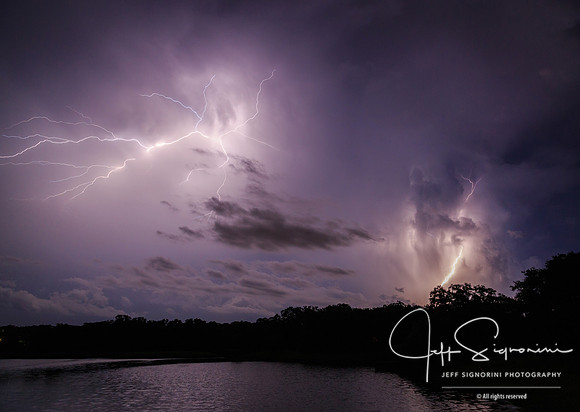 Evening thunderstorm, July, Clearwater, FL