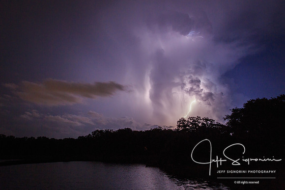 Evening thunderstorm, July, Clearwater, FL