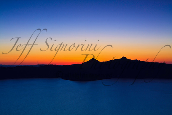 Crater Lake Sunset