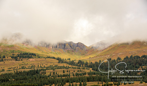 San Juan Mountains - on the road from Durango to Silverton