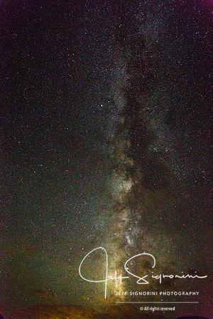 Milky Way star shot from Rocky Mountain National Park