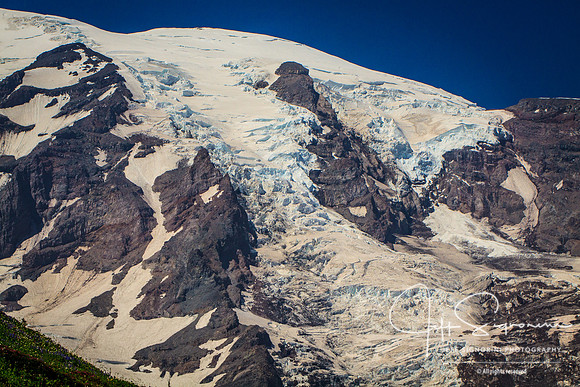 Glaciers on Mount Rainier