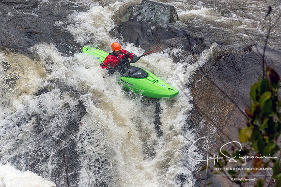 Kayaker on Little River, GSMNP