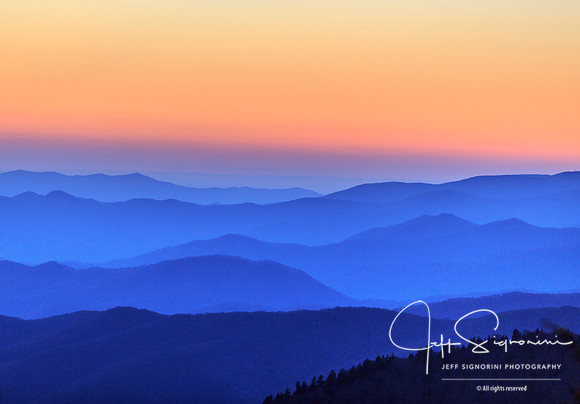 Alpenglow from Clingman's Dome