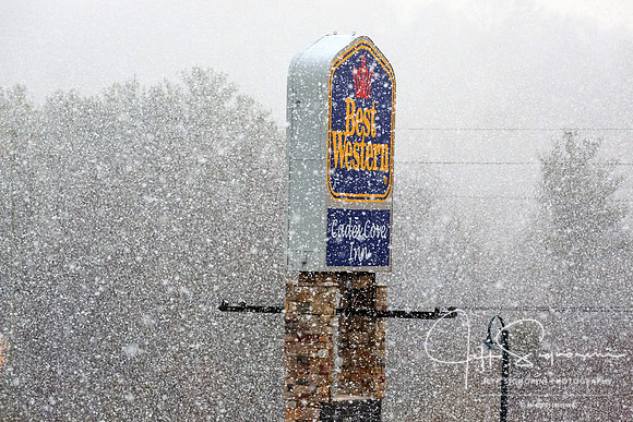 Snowy day at our base in Townsend, TN