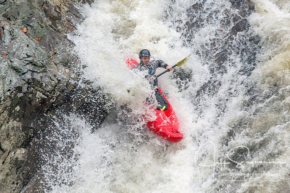 Kayaker on Little River, GSMNP