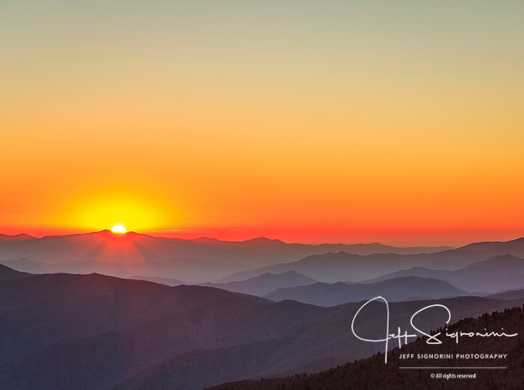 Sunset from Clingman's Dome