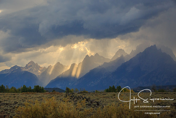 Grand lighting on the Grand Tetons