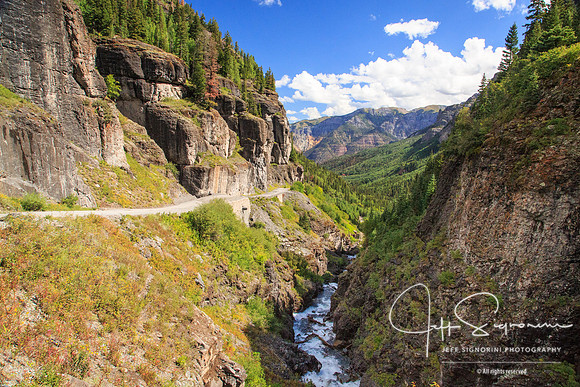 On the road to Yankee Boy Basin
