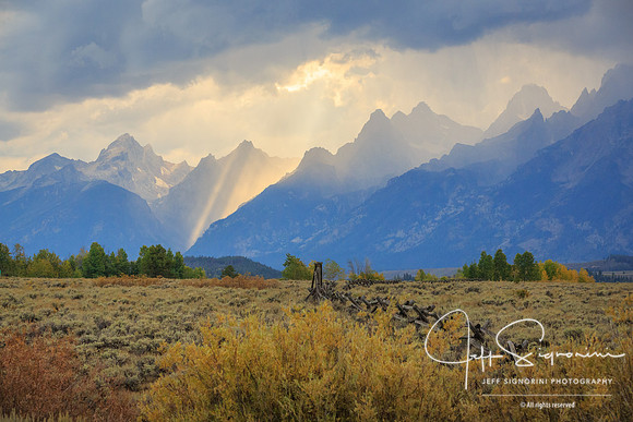 Grand lighting on the Grand Tetons