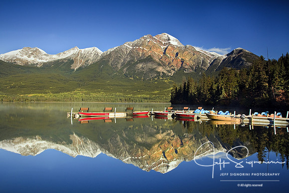 Pyramid Mountain Reflection on Pyramid Lake