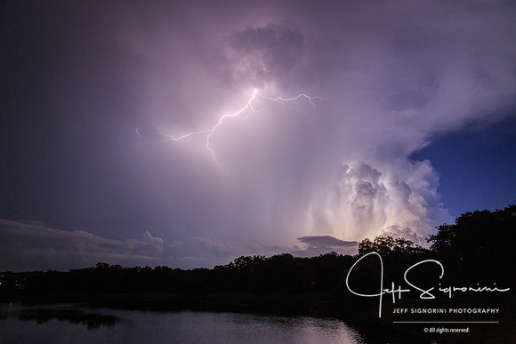 Evening thunderstorm, July, Clearwater, FL