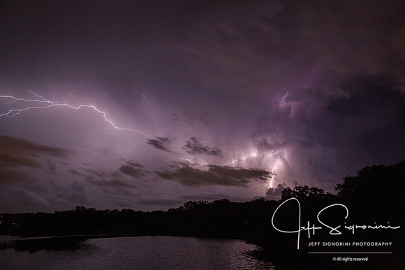 Evening thunderstorm, July, Clearwater, FL