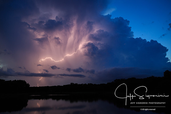Evening thunderstorm, July, Clearwater, FL