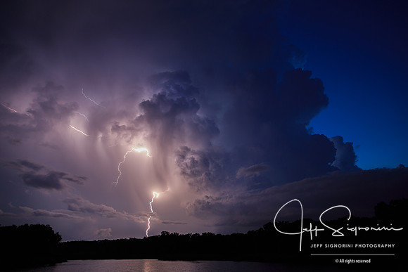 Evening thunderstorm, July, Clearwater, FL