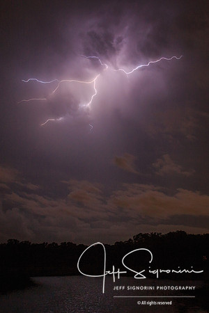 Evening thunderstorm, July, Clearwater, FL