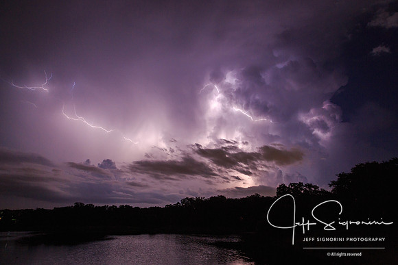 Evening thunderstorm, July, Clearwater, FL
