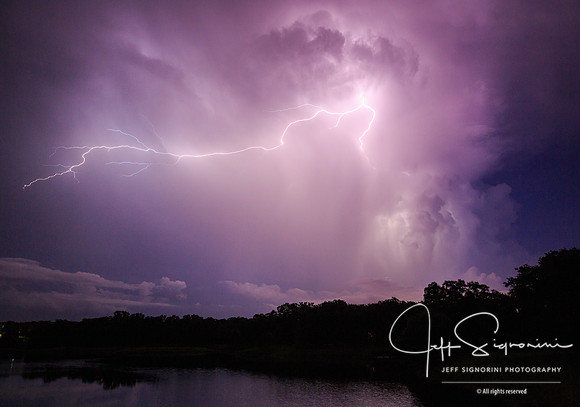 Evening thunderstorm, July, Clearwater, FL