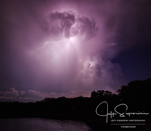 Evening thunderstorm, July, Clearwater, FL