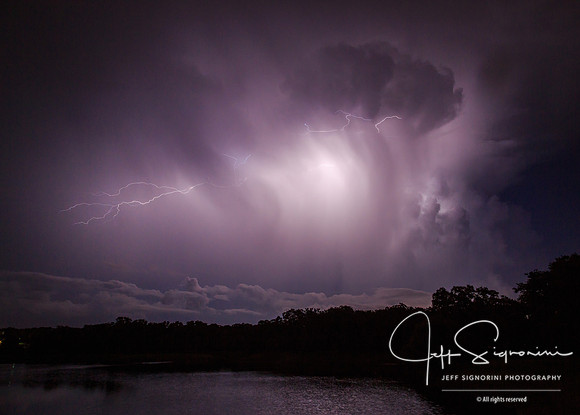 Evening thunderstorm, July, Clearwater, FL