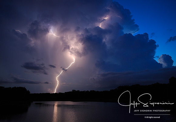 Evening thunderstorm, July, Clearwater, FL