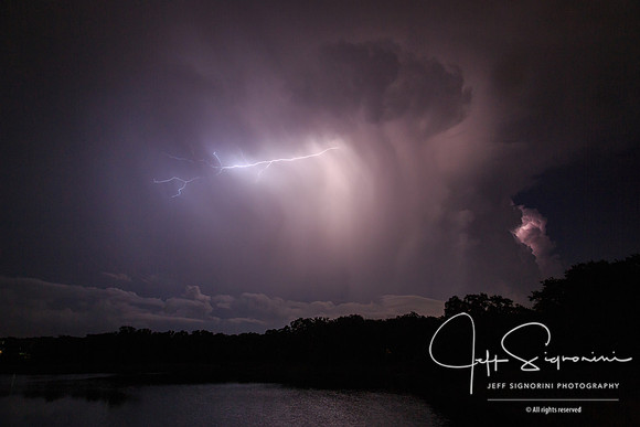 Evening thunderstorm, July, Clearwater, FL