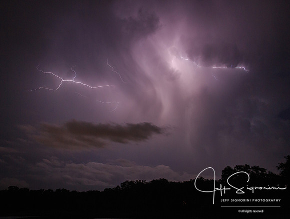 Evening thunderstorm, July, Clearwater, FL