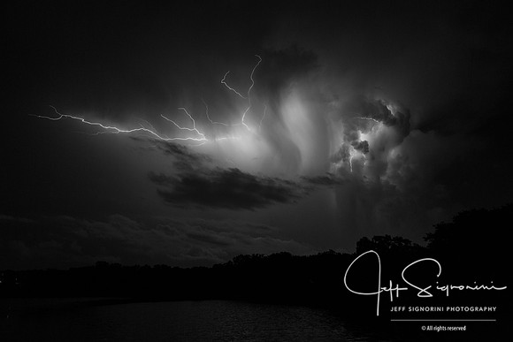 Evening thunderstorm, July, Clearwater, FL