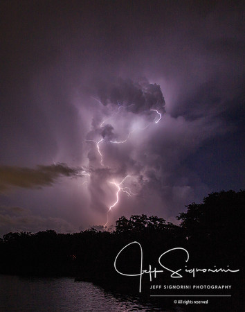 Evening thunderstorm, July, Clearwater, FL