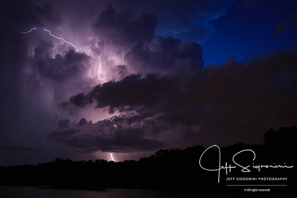 Evening thunderstorm, July, Clearwater, FL