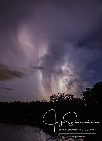 Evening thunderstorm, July, Clearwater, FL