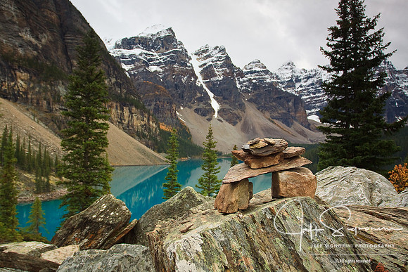 Inukshuk at  Moraine Lake